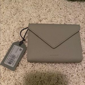 ALLSAINTS GREY FOLIO WALLET